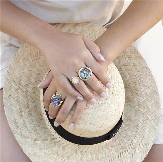 Anéis Pedras Naturais Lady Lilly