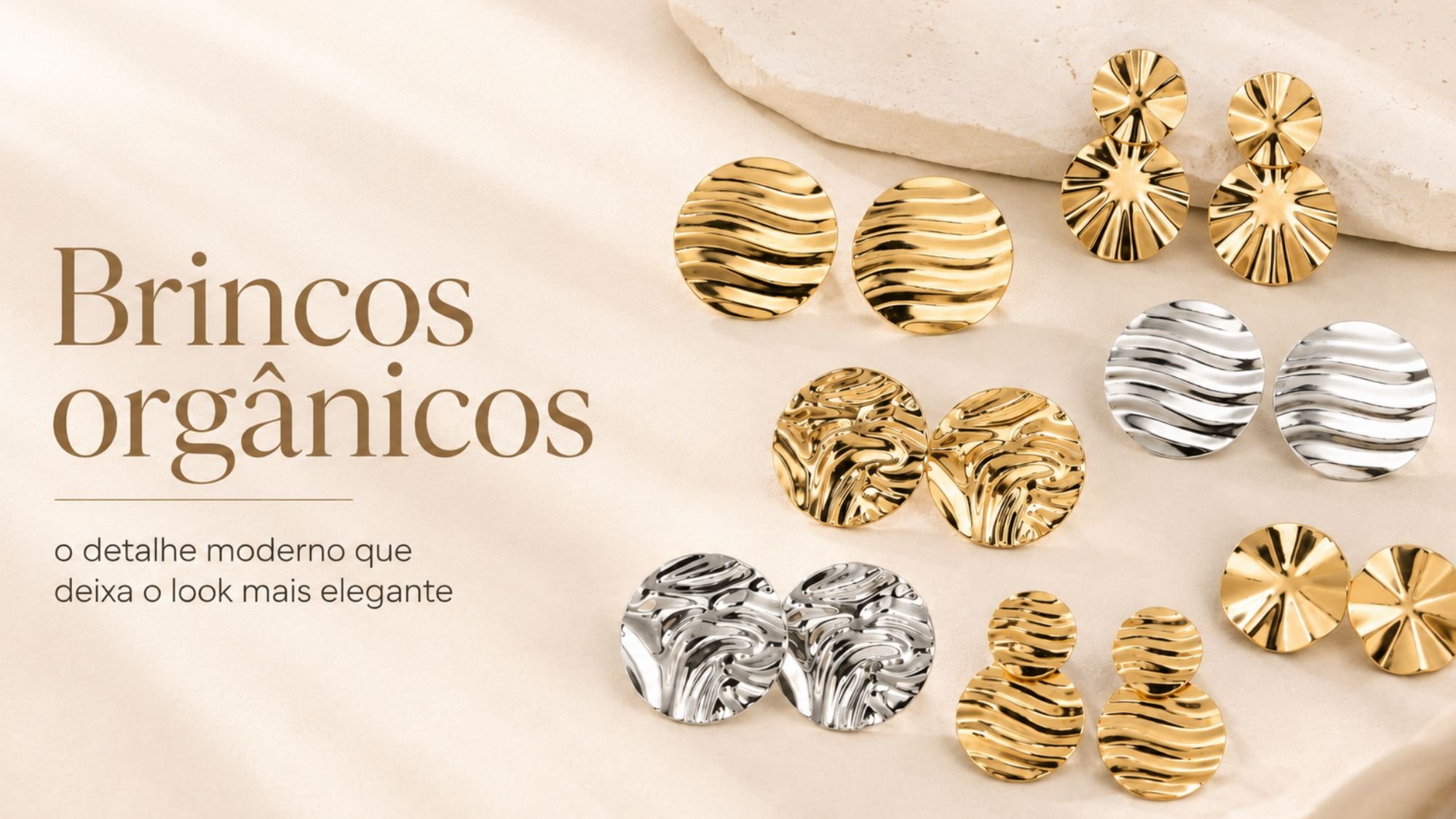 Brincos orgânicos: como usar a tendência que eleva o look com elegância